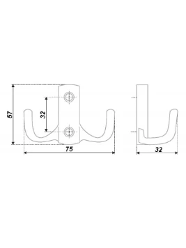 
крючок К204CP (0440) хром (25/250)