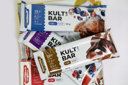 Фото для Kultlab Kult Bar Protein 22гр, 60 гр (Клубника со сливками)