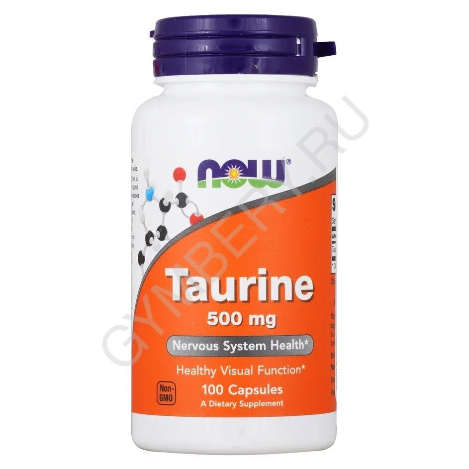 NOW Taurine 500 mg, 100 vcaps, шт, арт. 1802001