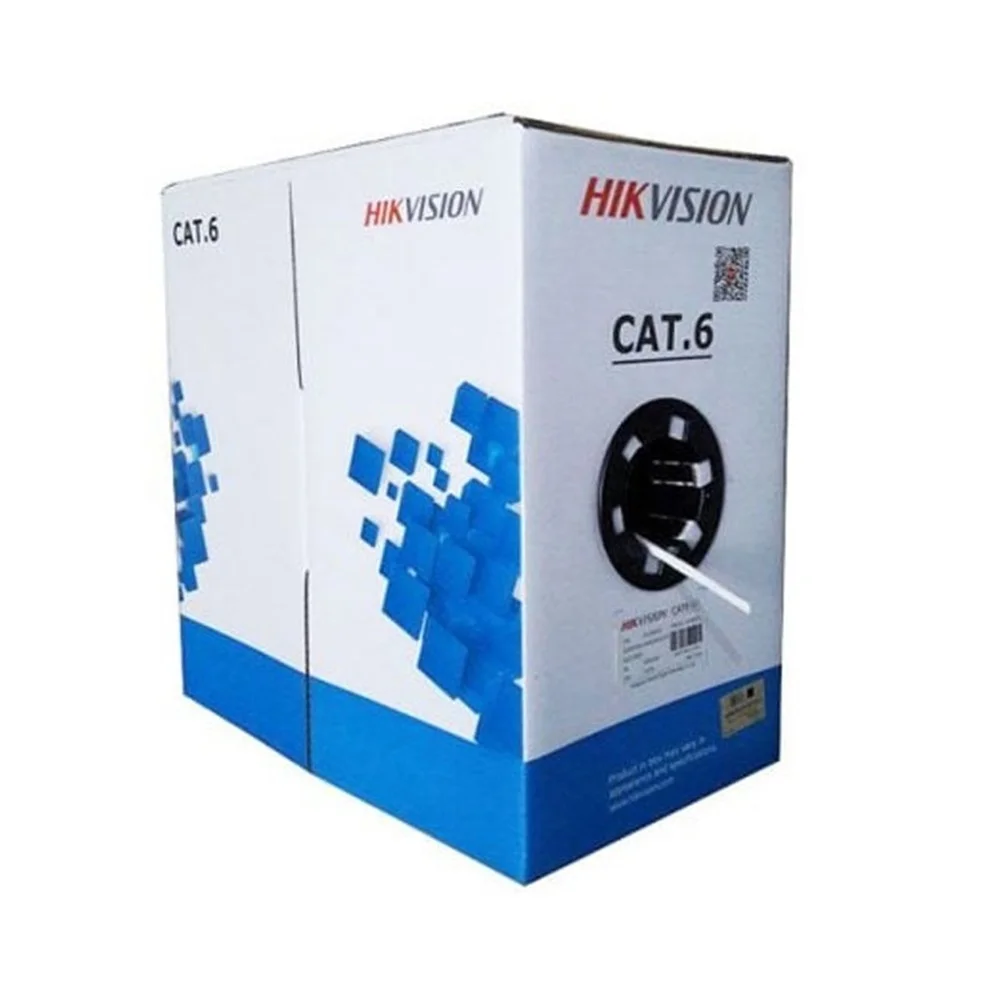 Витая пара Hikvision UTP cat.6 4pair 4*2*0.53 (DS-1LN6-UE-W) (внутренний)