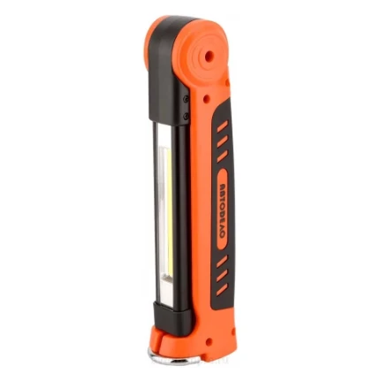 Фото для Переноска светодиодная складная с магнитом 3COB + 1LED, 300Lm, Li-on, 1800mAh - АвтоДело