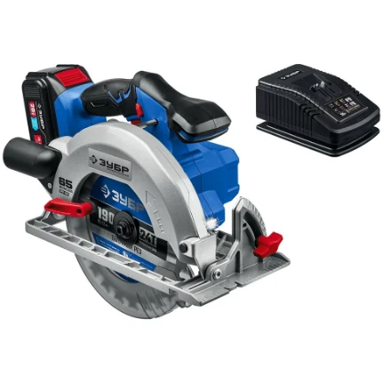 Фото для Пила циркулярная аккумуляторная 20V, 1 АКБ, 190х20мм, 3500об/мин, бесщеточная - Зубр