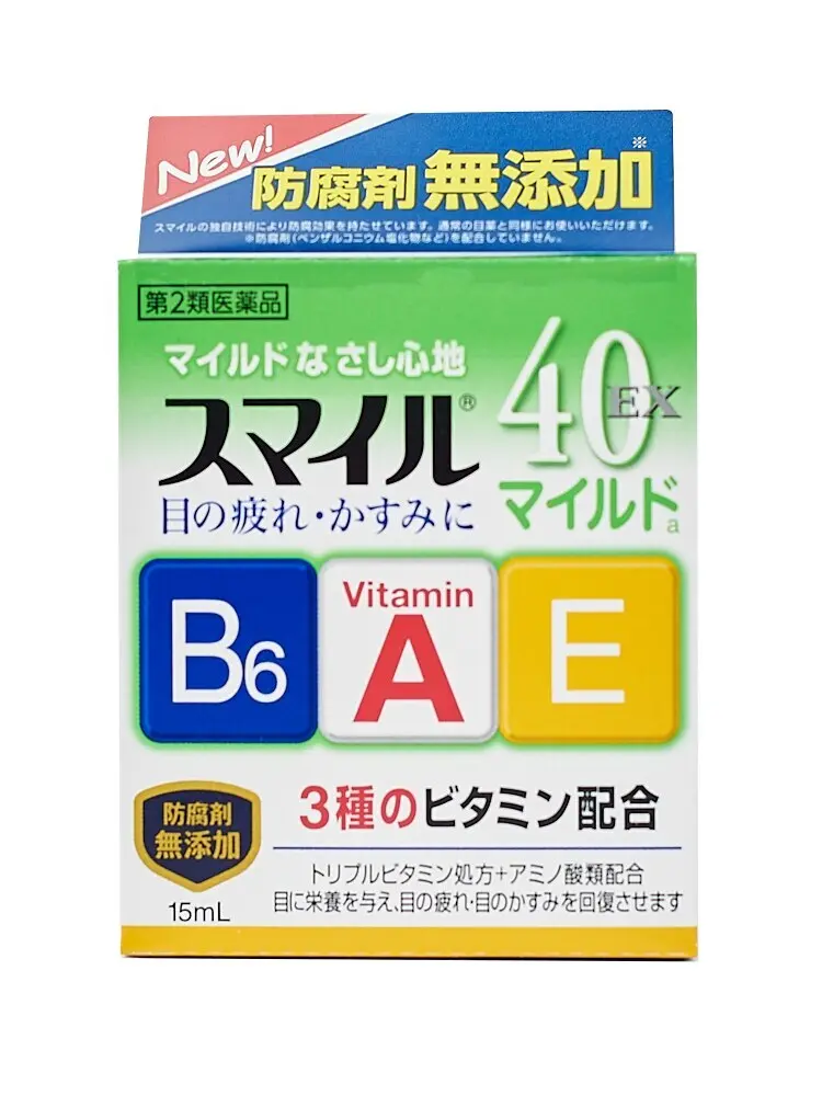 Lion Smile 40 EX Mild японские капли для поддержания остроты зрения