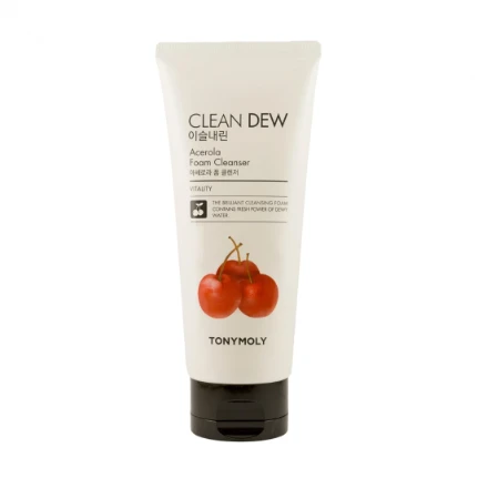 Фото для Tony Moly Clean Dew Acerola Foam Cleanser Пенка для умывания с экстрактом ацеролы