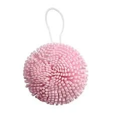 Фото для [SOLOMEYA] Мочалка-спонж для тела Розовая Bath Sponge Pink, 1 шт