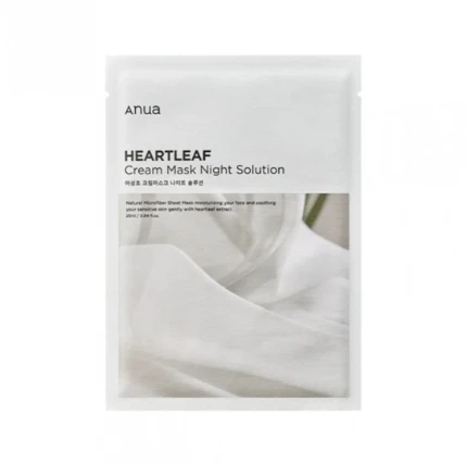 Фото для Anua Тканевая маска укрепляющая - Heartleaf Cream Mask Night Solution 25 мл