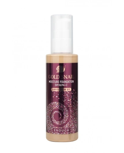 Фото для Омолаживающий тональный крем с муцином улитки Enough Gold Snail Moisture Foundation SPF30 , 100 мл