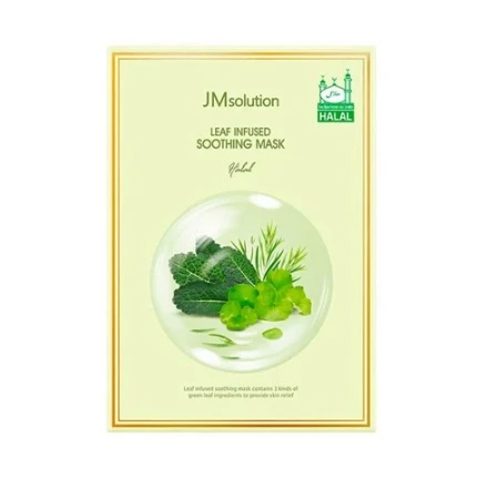 Фото для JMSolution Leaf Infused Soothing HALAL Противовоспалительная Маска