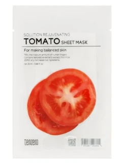 Фото для Маска тканевая для лица с экстрактом томата, Tenzero, 25 мл