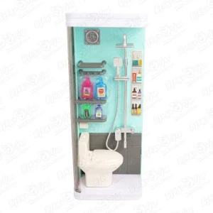 Фото для Мебель для куклы Lanson Toys Туалетная комната с душем
