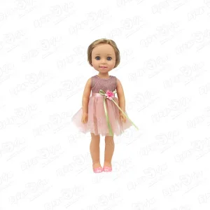 Фото для Кукла Lanson Toys Pretty girl в розовом блестящем платье