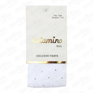 Фото для Колготки Katamino капроновые со стразами белые