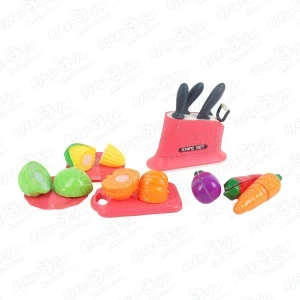 Фото для Набор игровой Lanson Toys Овощи и фрукты на липучке с набором ножей
