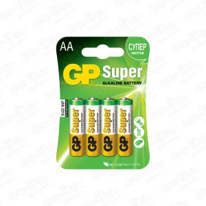 Батарейки GP Super Alkaline АА 4 шт