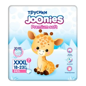 Фото для Подгузники-трусики Joonies Premium Soft XXXL 18–23 кг 24шт 