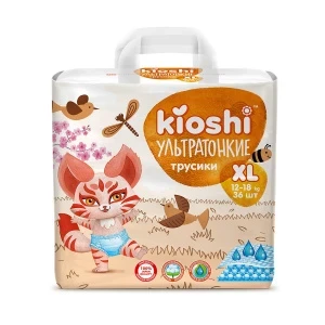 Фото для Подгузники-трусики Kioshi ультратонкие XL 12-18кг 36шт