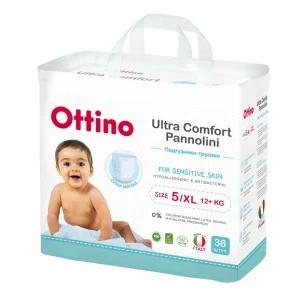 Фото для Подгузники-трусики Ottino XL 12кг 36шт
