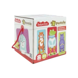 Фото для Пазлы тройные Baby Toys Забавные зверюшки 24эл