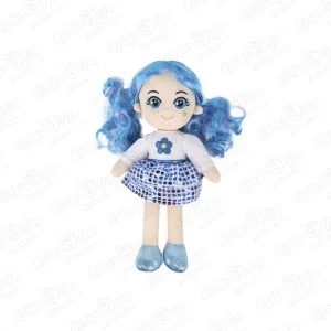 Фото для Игрушка Кукла с голубыми волосами 40см
