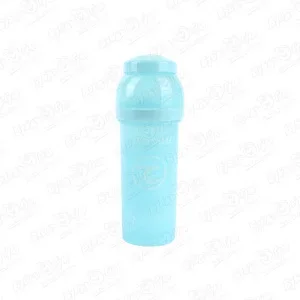 Фото для Бутылка TWISTSHAKE антиколиковая с силиконовой соской голубая 260мл с 2мес