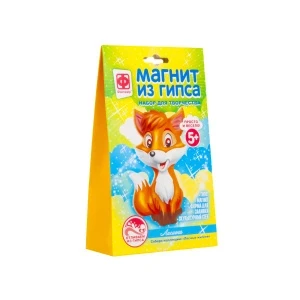 Фото для Набор для создания магнита из гипса лисичка