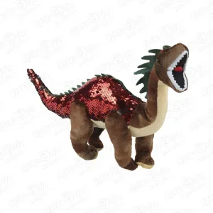 Фото для Игрушка мягконабивная Брантозавр в пайетках 40см