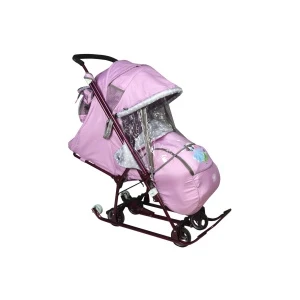 Фото для Коляска-санки Nika kids комбинированная розовая