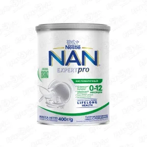 Фото для Смесь Nestle NAN кисломолочная 400г с 0-12мес БЗМЖ