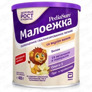 Фото для Напиток PediaSure Малоежка ваниль 400г с 1года