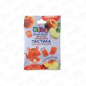 Фото для Пастила Fresh Atelie KIDS яблоко-персик 15г