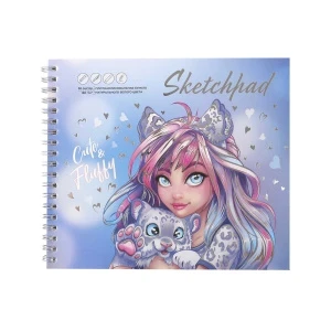 Фото для Скетчпад девушка с барсом 30листов