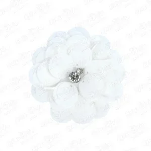 Фото для Резинка для волос с белым цветком-бабочкой фатин
