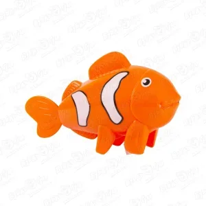 Фото для Игрушка для ванны Рыба-клоун заводная пластиковая с 12мес