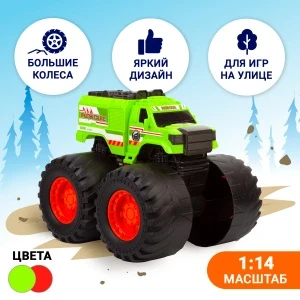 Фото для Машина Lanson Toys MONSTER TRUCK зеленая 1:14 в ассортименте