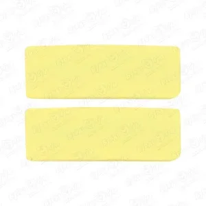 Фото для Заколки матовые прямоугольные желтые