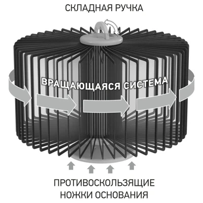 Фото для Демо-система настольная OfficeSpace с 30 черными панелями, вращающаяся