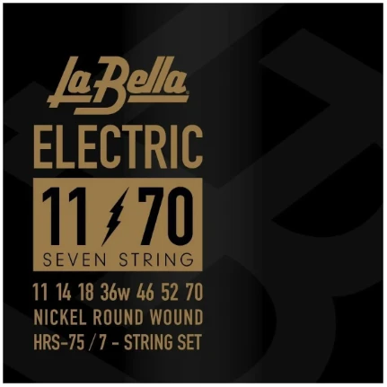 Фото для Струны для 7-струнной электрогитары La Bella HRS-75 Nickel Electric 11-70, La Bella (Ла Белла)