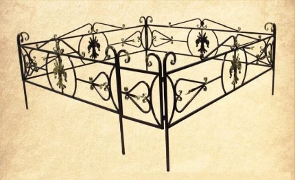 Фото для Оградка металлическая. Модель 7