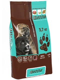 Корм сухой ДИЛЛИ для щенков крупных пород 3,7 кг