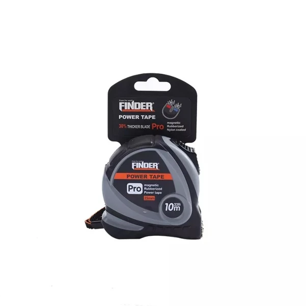 Фото для Рулетка измерительная магнитная, прорезиненная 5м*25мм Finder 191413